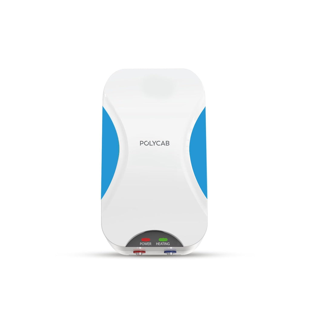 Polycab Etira Plus 3 Litre, 3Kw Electric Wall Mount Instant Geyser (Water Heater) For Home, Bathroom|Efficient Heating Element|Enhanced Safety Measures|Versatile Usage|Durable Engineered Body?White?