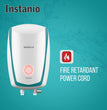 Havells Instanio 3 Litre Instant Water Heater | Color Changing LED Indicator, Rust & Shook Proof | SS Tank, ISI Certified, Warranty: 5 year on Inner Container ; 2 year comprehensive | (White Blue)